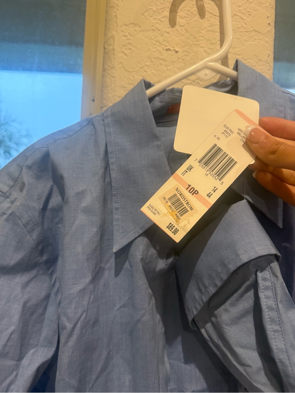 AK Anne Klein Petite Blue Button-Up Shirt | NWT | Size 10P